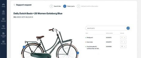 Configuring a bike on a B2B administration